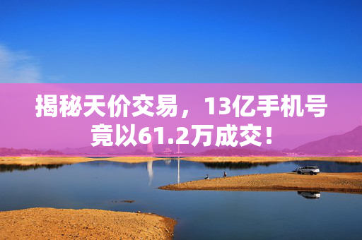 揭秘天价交易，13亿手机号竟以61.2万成交！
