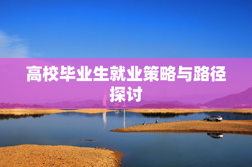 高校毕业生就业策略与路径探讨
