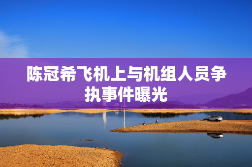陈冠希飞机上与机组人员争执事件曝光