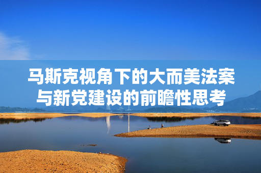 马斯克视角下的大而美法案与新党建设的前瞻性思考
