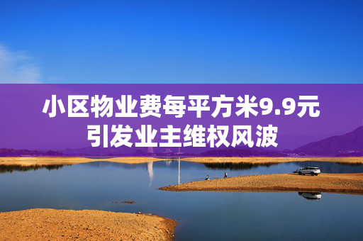 小区物业费每平方米9.9元引发业主维权风波