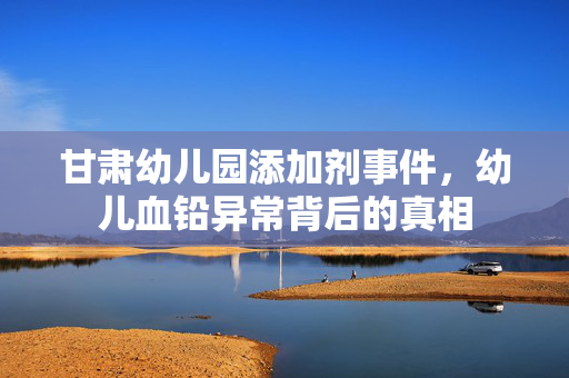 甘肃幼儿园添加剂事件，幼儿血铅异常背后的真相