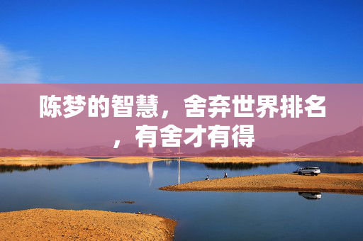 陈梦的智慧，舍弃世界排名，有舍才有得
