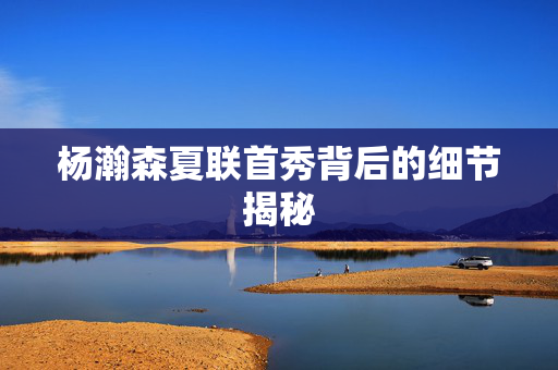 杨瀚森夏联首秀背后的细节揭秘