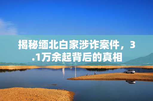 揭秘缅北白家涉诈案件，3.1万余起背后的真相