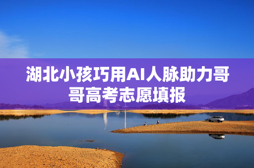 湖北小孩巧用AI人脉助力哥哥高考志愿填报