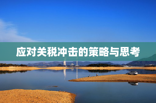 应对关税冲击的策略与思考