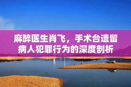 麻醉医生肖飞，手术台遗留病人犯罪行为的深度剖析